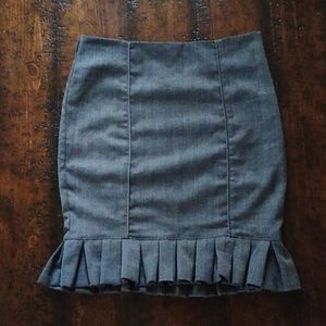 Grass collection pencil skirt.